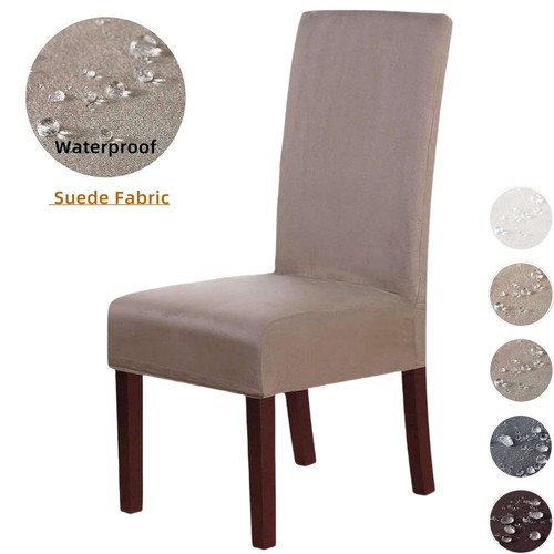 Suede fabric dining chair - dining,