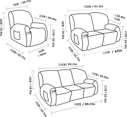 Recliner chair covers - chair, for