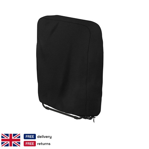 Black folding recliner chair - black,