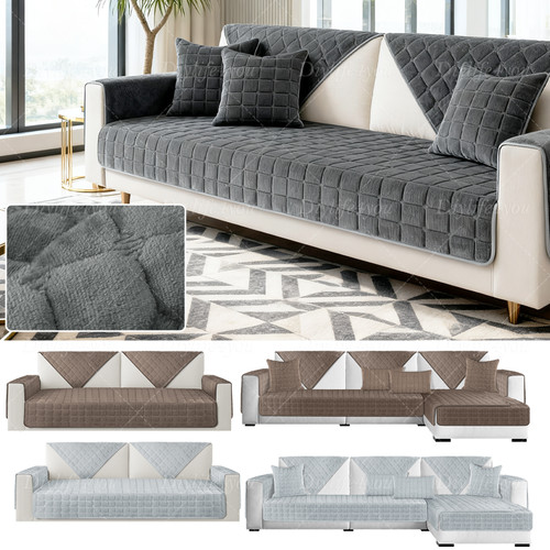 Non slip soft plush sofa - non*slip,