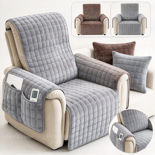 Plush non slip recliner - plush,