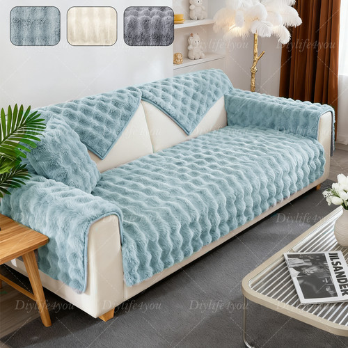 Thick rabbit plush sofa - thick, cover