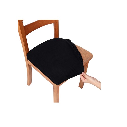 Dining chair seat cover black - seat,