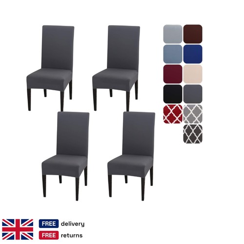 Grey stretch chair covers - stretch,